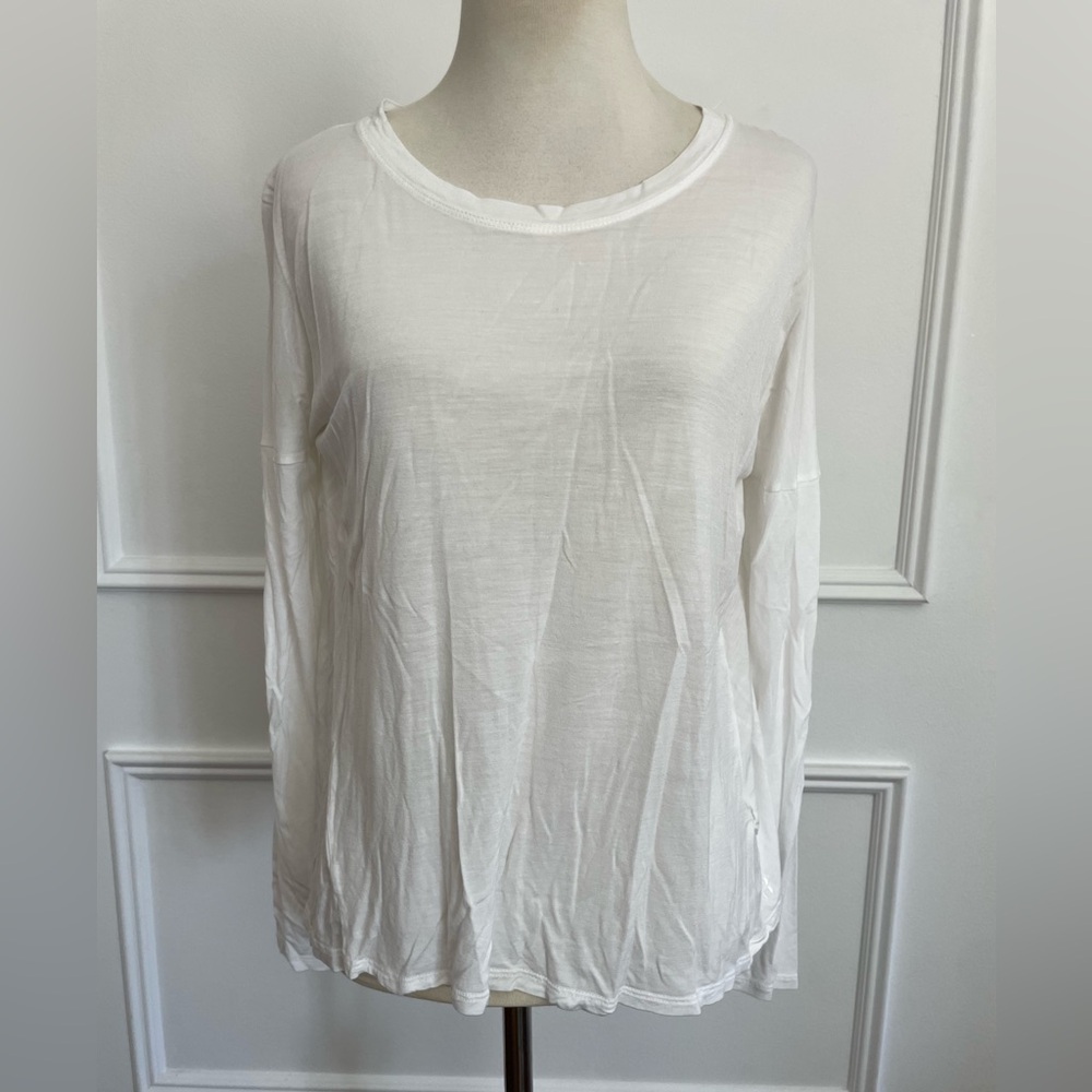 Sweaty Betty White Long-Sleeve Lightweight Tee